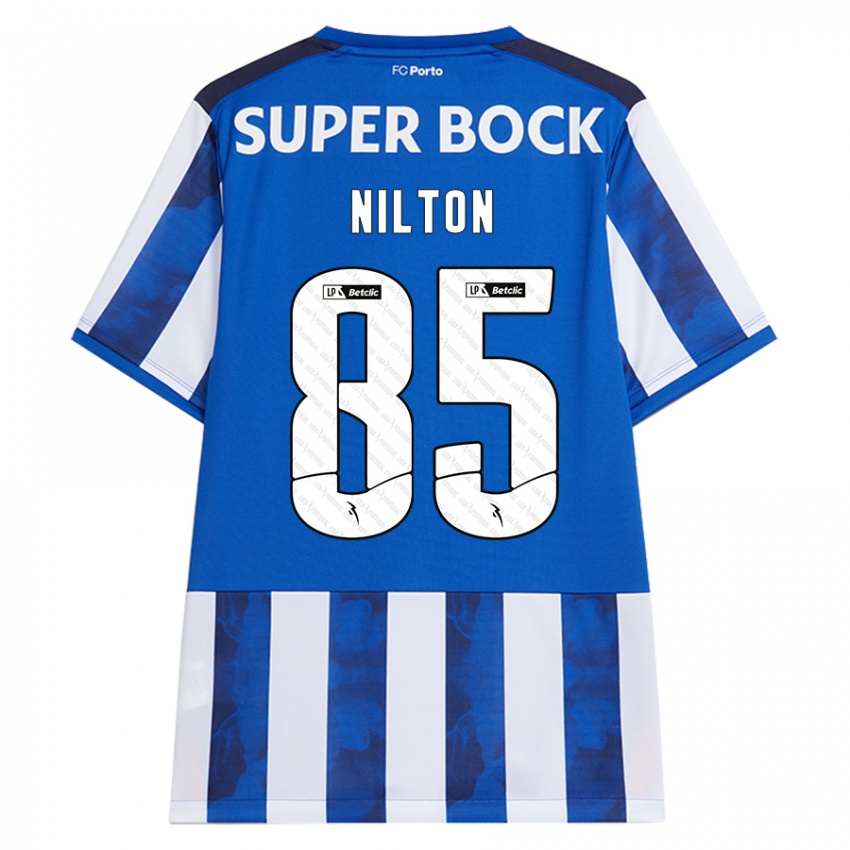 Damen Nilton #85 Blau Weiß Heimtrikot Trikot 2024/25 T-Shirt