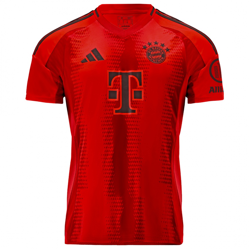 Damen Manuel Neuer #1 Rot Heimtrikot Trikot 2024/25 T-Shirt