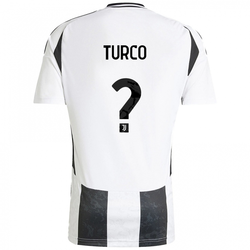 Damen Stefano Turco #0 Weiß Schwarz Heimtrikot Trikot 2024/25 T-Shirt