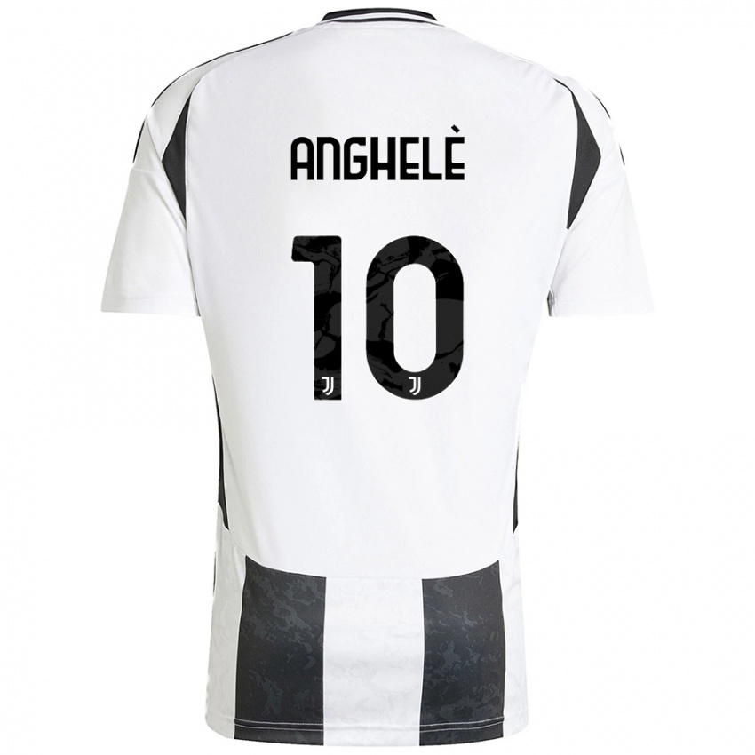 Damen Lorenzo Anghelè #10 Weiß Schwarz Heimtrikot Trikot 2024/25 T-Shirt