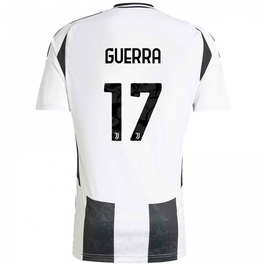 Damen Simone Guerra #17 Weiß Schwarz Heimtrikot Trikot 2024/25 T-Shirt