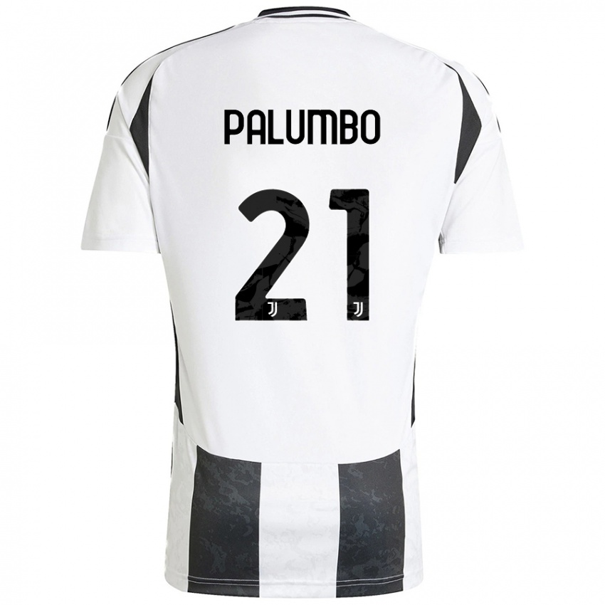 Damen Martin Palumbo #21 Weiß Schwarz Heimtrikot Trikot 2024/25 T-Shirt