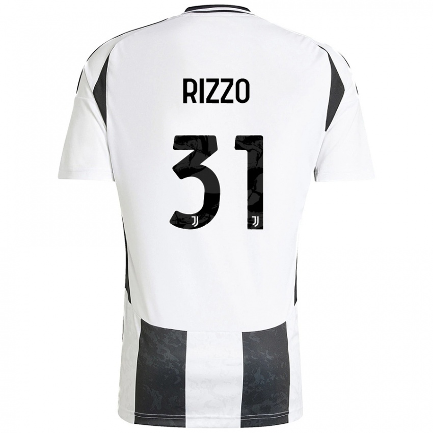 Damen Niccolò Rizzo #31 Weiß Schwarz Heimtrikot Trikot 2024/25 T-Shirt