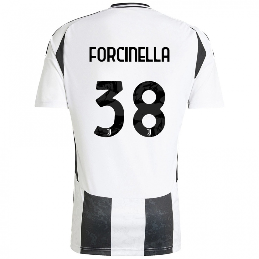 Damen Camilla Forcinella #38 Weiß Schwarz Heimtrikot Trikot 2024/25 T-Shirt