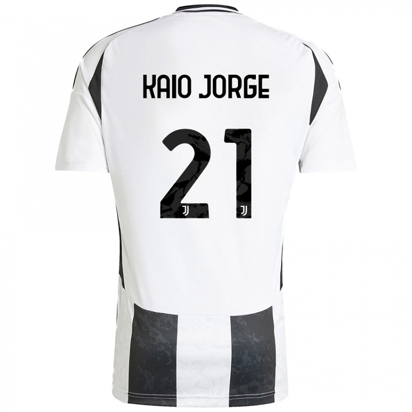 Damen Kaio Jorge #21 Weiß Schwarz Heimtrikot Trikot 2024/25 T-Shirt