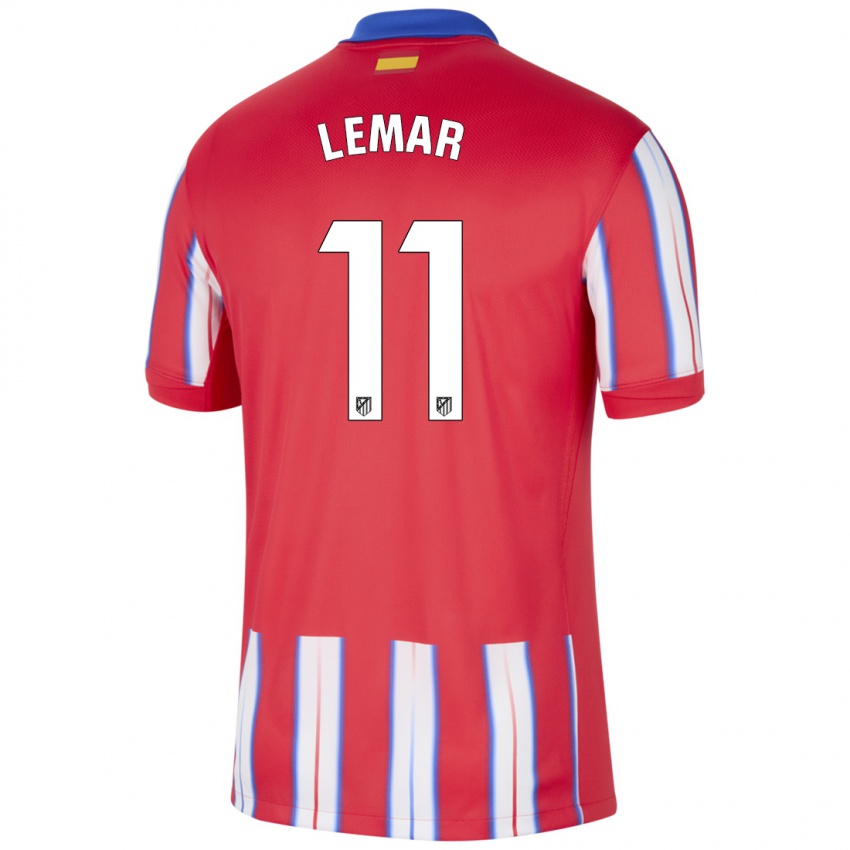 Damen Thomas Lemar #11 Rot Weiß Blau Heimtrikot Trikot 2024/25 T-Shirt