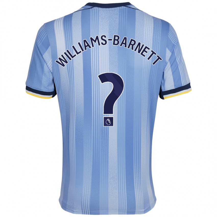 Damen Lucá Williams-Barnett #0 Hellblau Auswärtstrikot Trikot 2024/25 T-Shirt