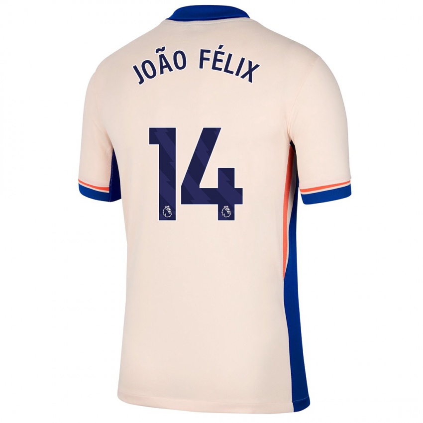 Damen Joao Felix #14 Hellbeige Auswärtstrikot Trikot 2024/25 T-Shirt