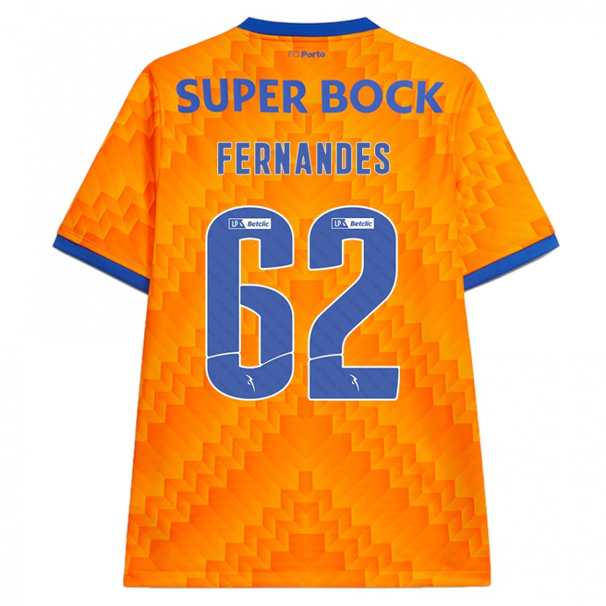 Damen Rodrigo Fernandes #62 Orange Auswärtstrikot Trikot 2024/25 T-Shirt