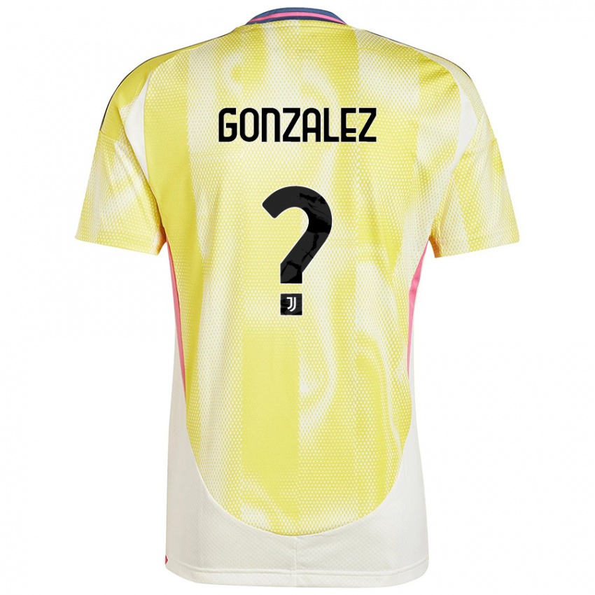 Damen Facundo González #0 Solargelb Auswärtstrikot Trikot 2024/25 T-Shirt