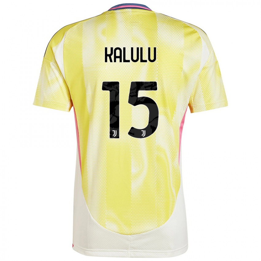 Damen Pierre Kalulu #15 Solargelb Auswärtstrikot Trikot 2024/25 T-Shirt