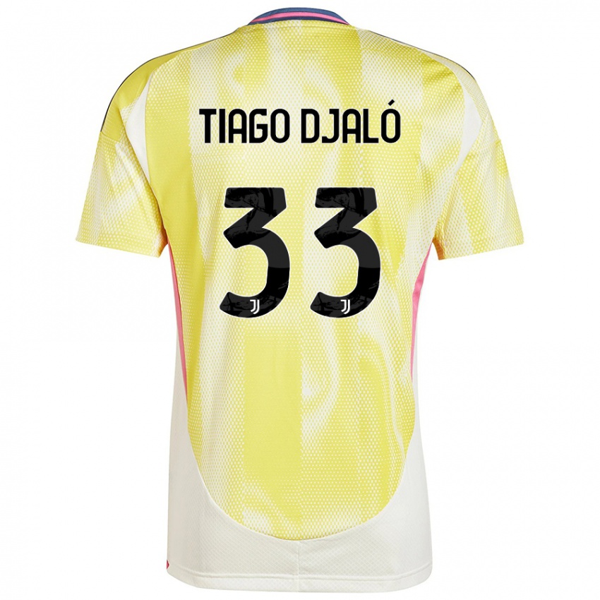 Damen Tiago Djalo #33 Solargelb Auswärtstrikot Trikot 2024/25 T-Shirt