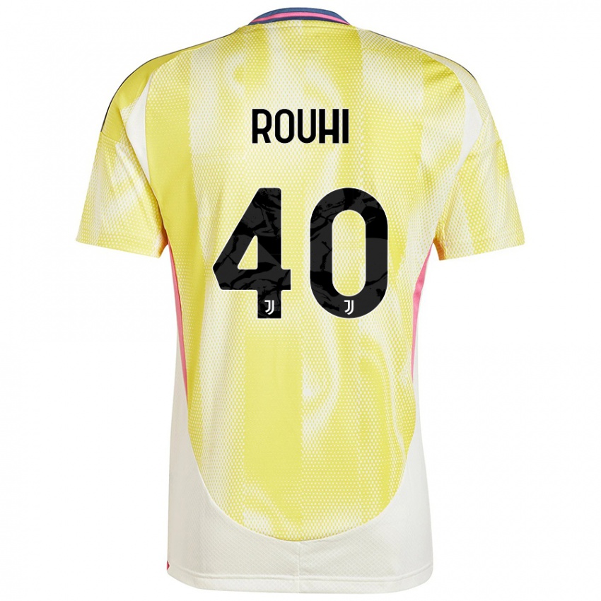 Damen Jonas Rouhi #40 Solargelb Auswärtstrikot Trikot 2024/25 T-Shirt