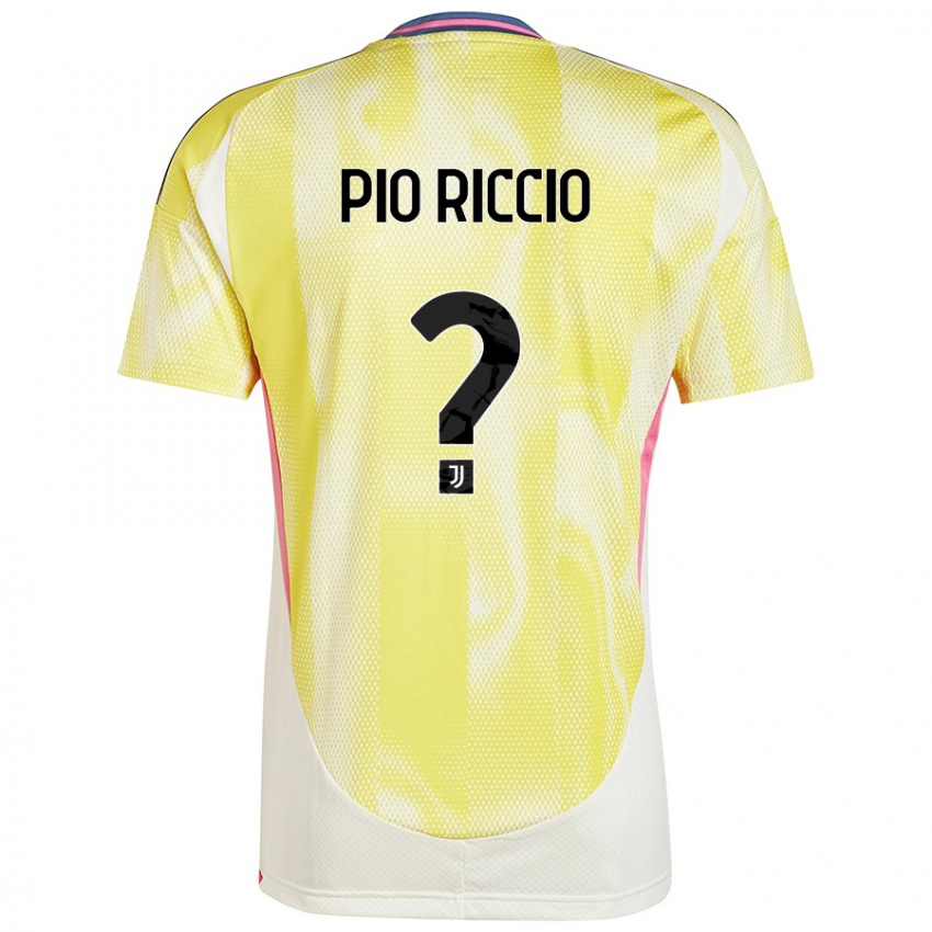 Damen Alessandro Pio Riccio #0 Solargelb Auswärtstrikot Trikot 2024/25 T-Shirt