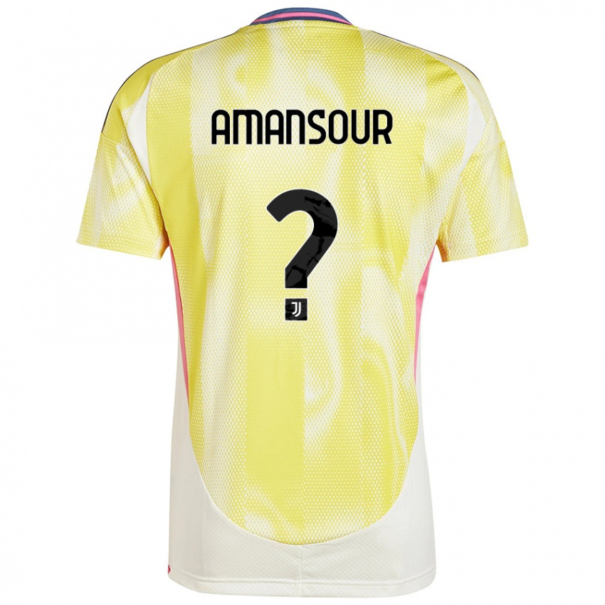 Damen Adam Amansour #0 Solargelb Auswärtstrikot Trikot 2024/25 T-Shirt