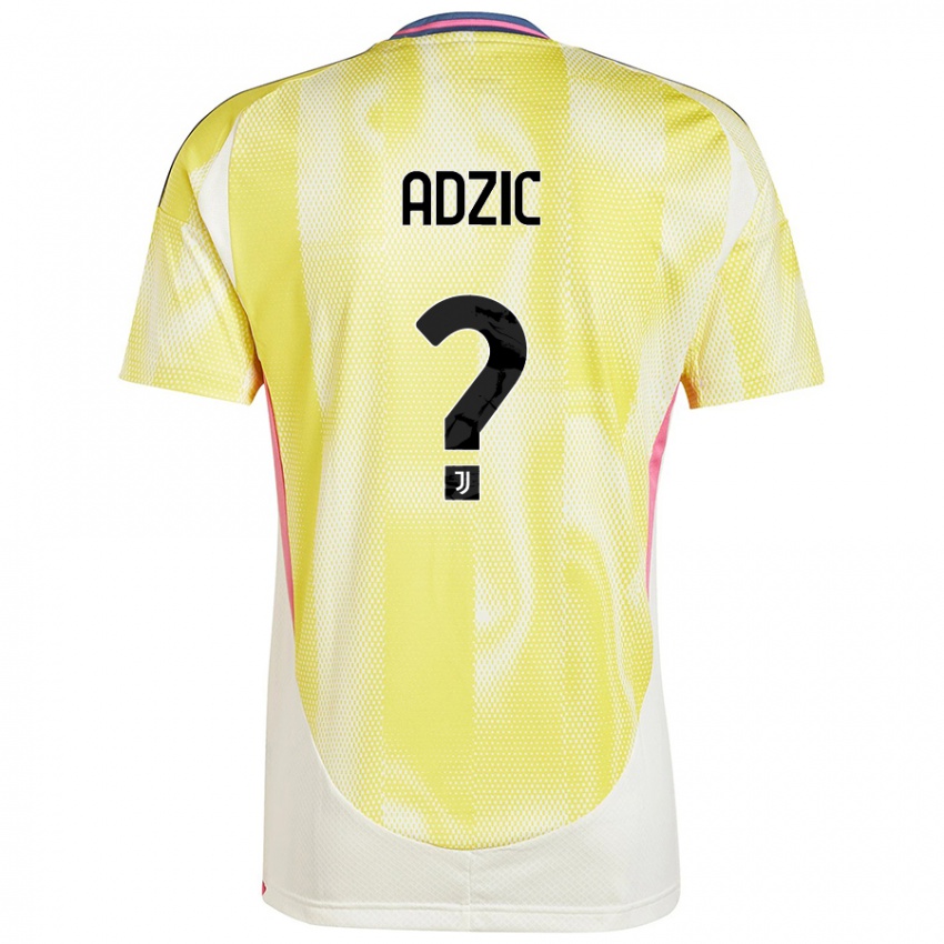 Damen Vasilije Adzic #0 Solargelb Auswärtstrikot Trikot 2024/25 T-Shirt