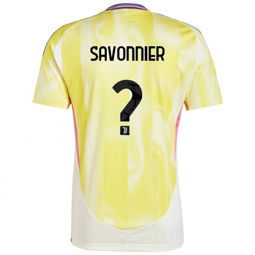 Damen Nelson Savonnier #0 Solargelb Auswärtstrikot Trikot 2024/25 T-Shirt