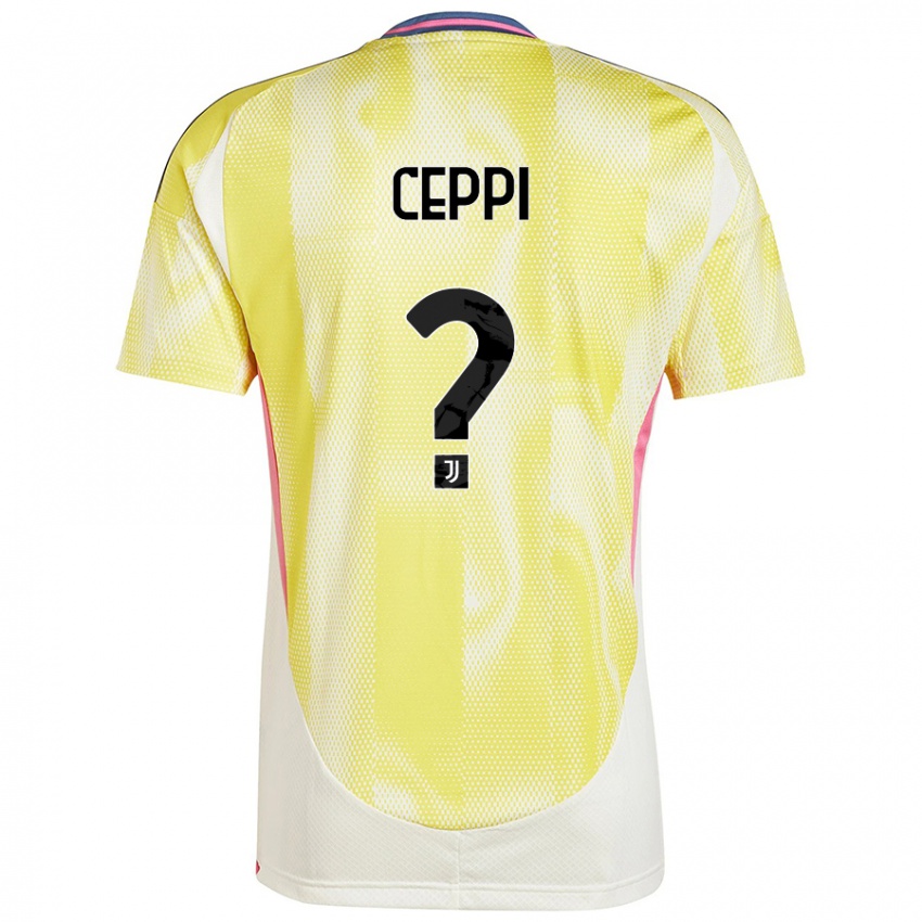 Damen Paolo Ceppi #0 Solargelb Auswärtstrikot Trikot 2024/25 T-Shirt