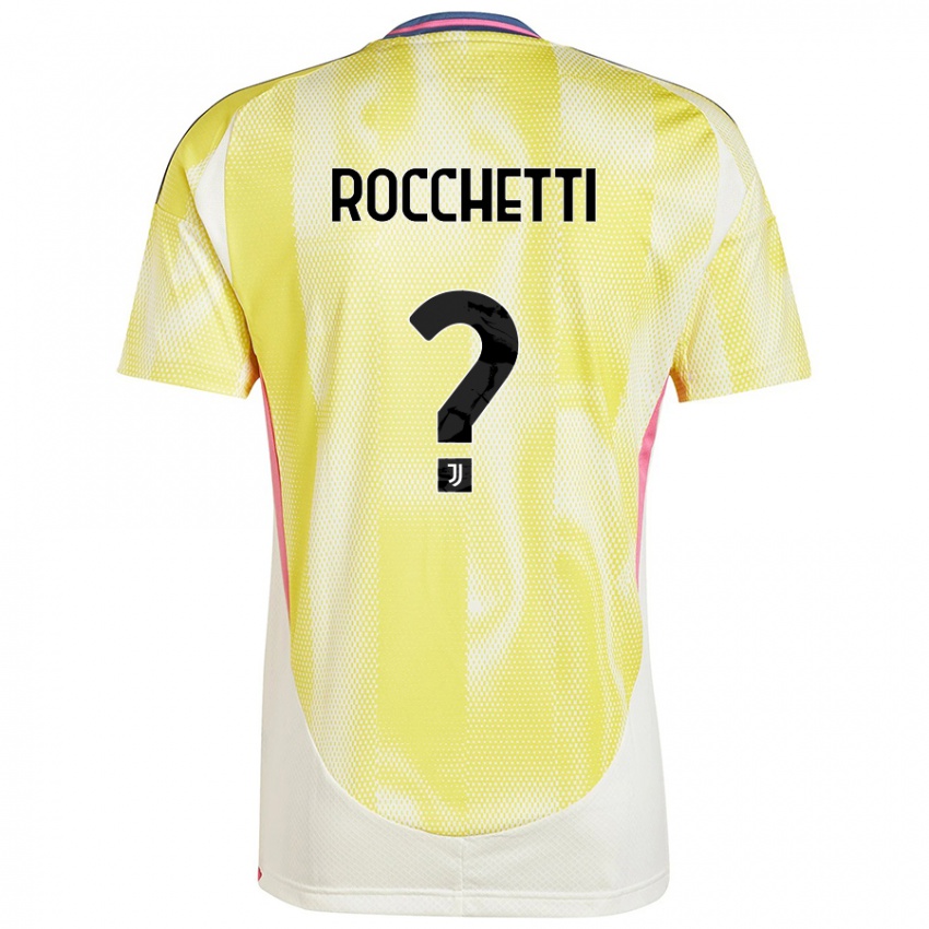 Damen Edoardo Rocchetti #0 Solargelb Auswärtstrikot Trikot 2024/25 T-Shirt