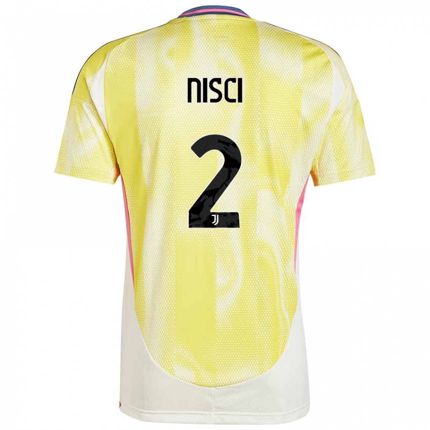 Damen Alessandro Nisci #2 Solargelb Auswärtstrikot Trikot 2024/25 T-Shirt