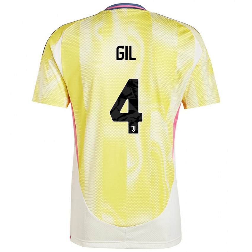 Damen Javier Gil #4 Solargelb Auswärtstrikot Trikot 2024/25 T-Shirt