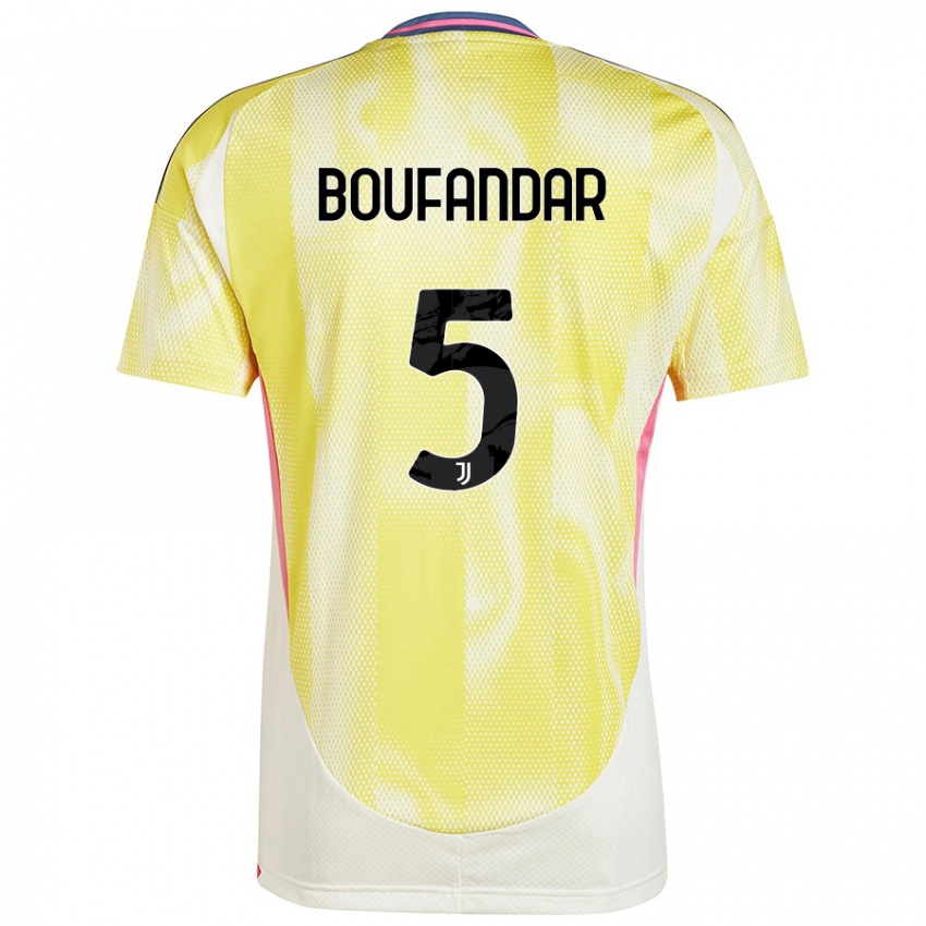 Damen Adam Boufandar #5 Solargelb Auswärtstrikot Trikot 2024/25 T-Shirt