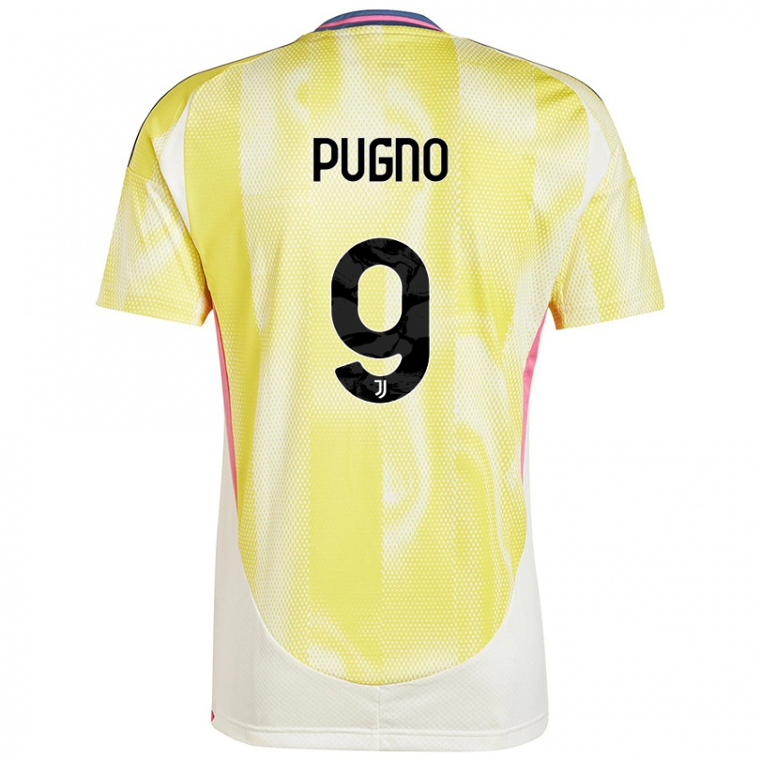 Damen Diego Pugno #9 Solargelb Auswärtstrikot Trikot 2024/25 T-Shirt