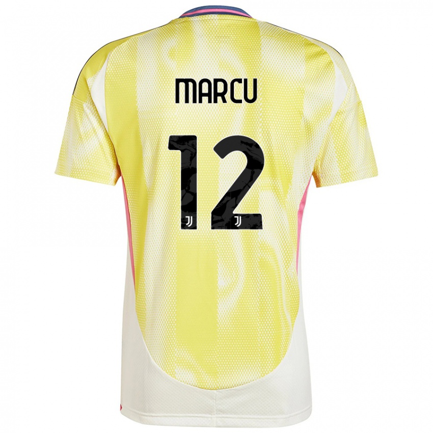 Damen Alessio Marcu #12 Solargelb Auswärtstrikot Trikot 2024/25 T-Shirt