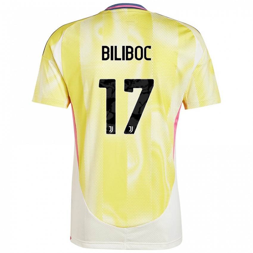 Damen Lorenzo Biliboc #17 Solargelb Auswärtstrikot Trikot 2024/25 T-Shirt