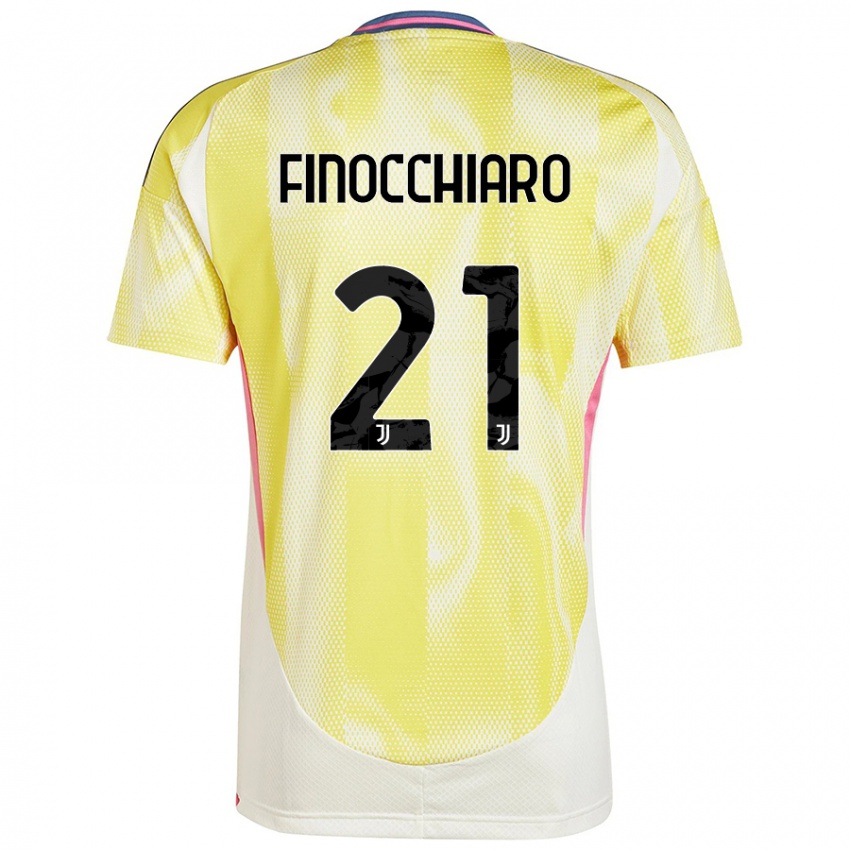 Damen Gabriele Finocchiaro #21 Solargelb Auswärtstrikot Trikot 2024/25 T-Shirt