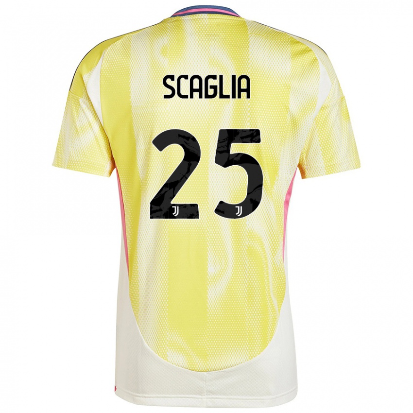 Damen Simone Scaglia #25 Solargelb Auswärtstrikot Trikot 2024/25 T-Shirt