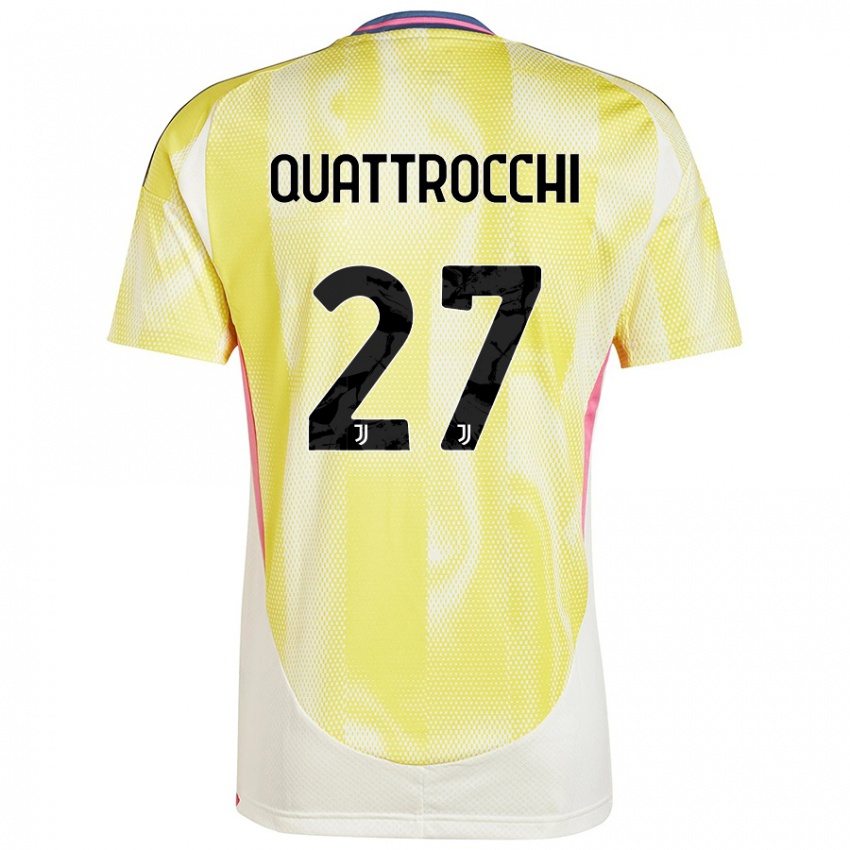 Damen Juan Ignacio Quattrocchi #27 Solargelb Auswärtstrikot Trikot 2024/25 T-Shirt