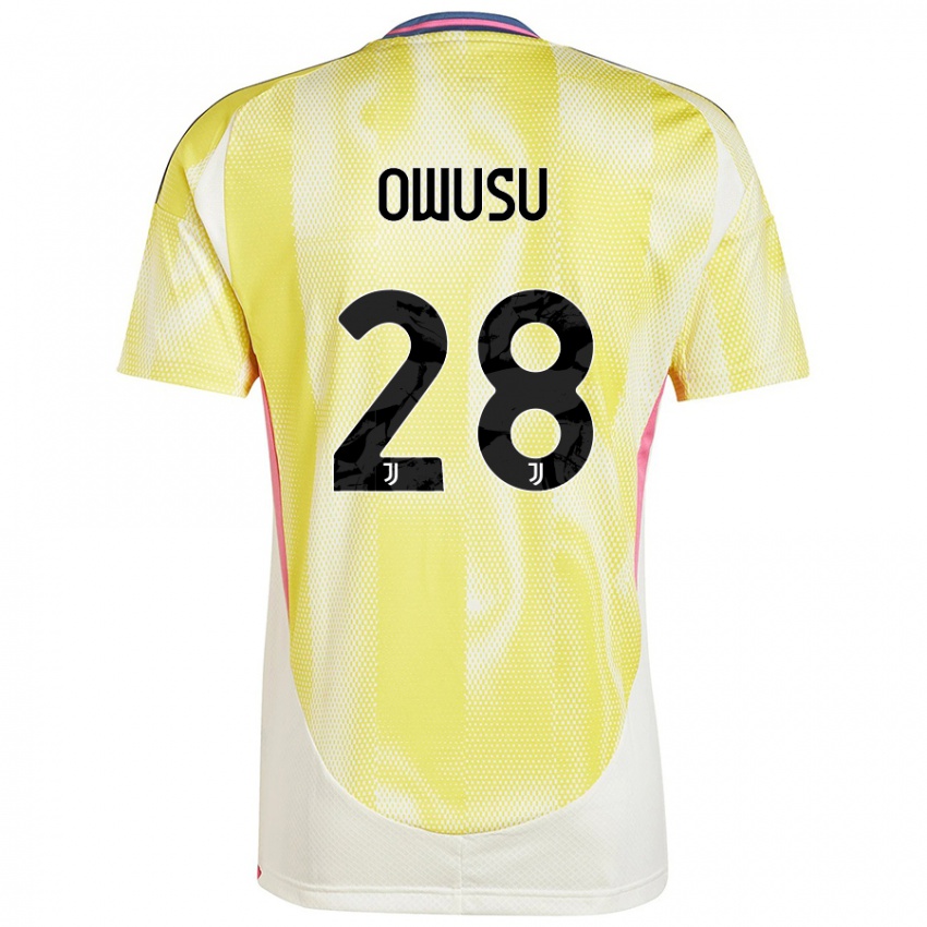 Damen Augusto Owusu #28 Solargelb Auswärtstrikot Trikot 2024/25 T-Shirt