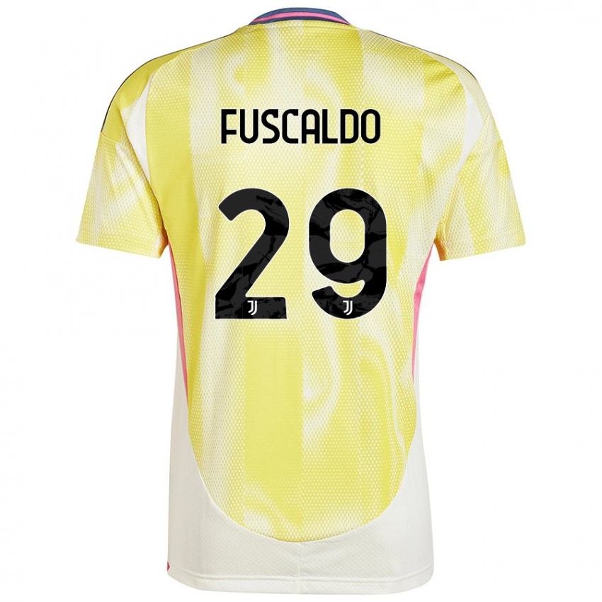 Damen Matteo Fuscaldo #29 Solargelb Auswärtstrikot Trikot 2024/25 T-Shirt