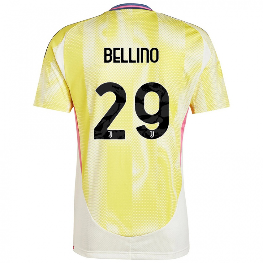 Damen Filippo Bellino #29 Solargelb Auswärtstrikot Trikot 2024/25 T-Shirt