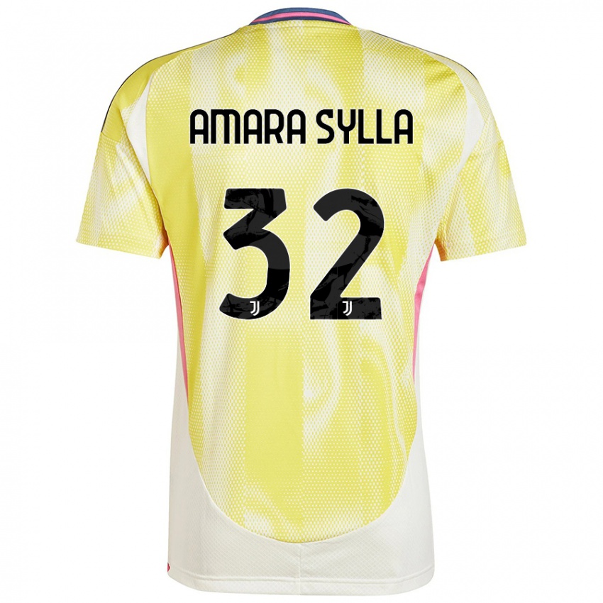 Damen Idris Amara Sylla #32 Solargelb Auswärtstrikot Trikot 2024/25 T-Shirt