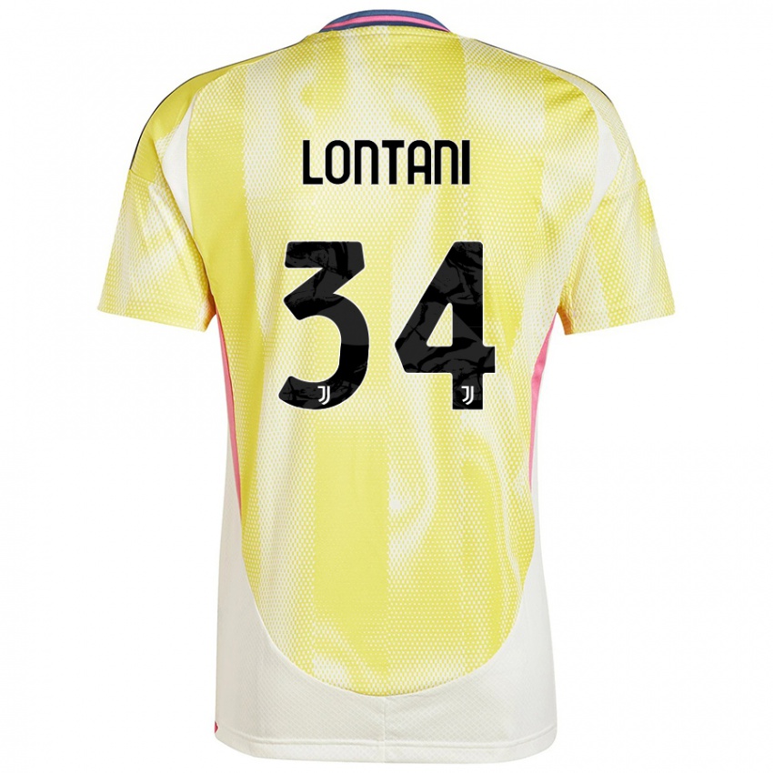 Damen Matteo Lontani #34 Solargelb Auswärtstrikot Trikot 2024/25 T-Shirt