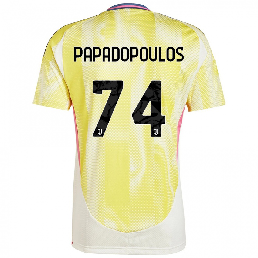 Damen Christos Papadopoulos #74 Solargelb Auswärtstrikot Trikot 2024/25 T-Shirt