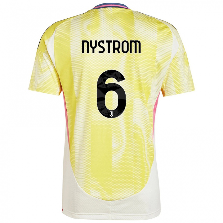 Damen Paulina Nyström #6 Solargelb Auswärtstrikot Trikot 2024/25 T-Shirt