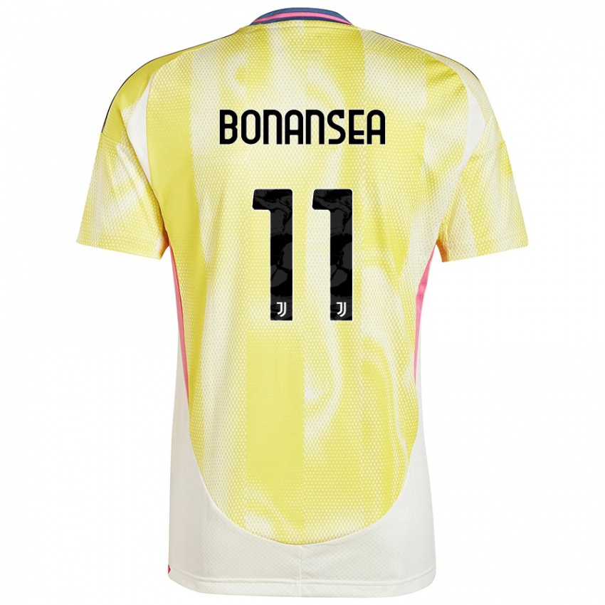 Damen Barbara Bonansea #11 Solargelb Auswärtstrikot Trikot 2024/25 T-Shirt