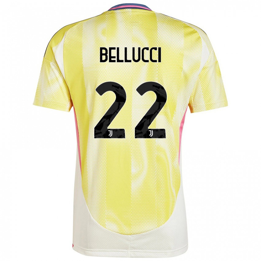 Damen Melissa Bellucci #22 Solargelb Auswärtstrikot Trikot 2024/25 T-Shirt