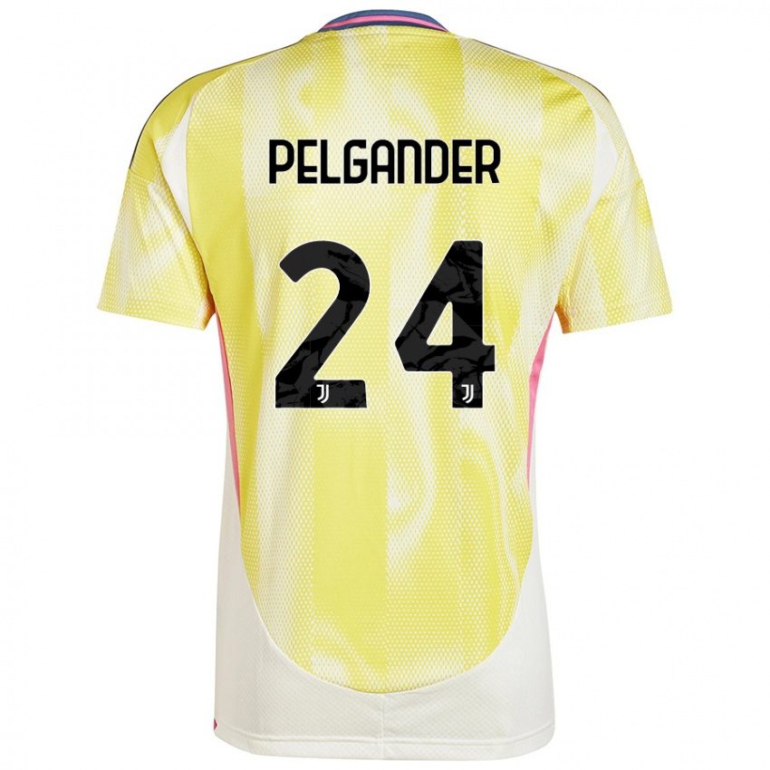 Damen Elsa Pelgander #24 Solargelb Auswärtstrikot Trikot 2024/25 T-Shirt