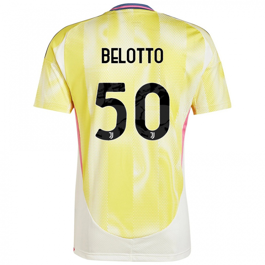 Damen Soledad Belotto #50 Solargelb Auswärtstrikot Trikot 2024/25 T-Shirt