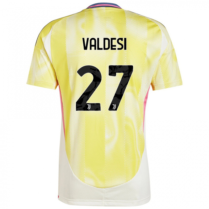 Damen Andrea Valdesi #27 Solargelb Auswärtstrikot Trikot 2024/25 T-Shirt