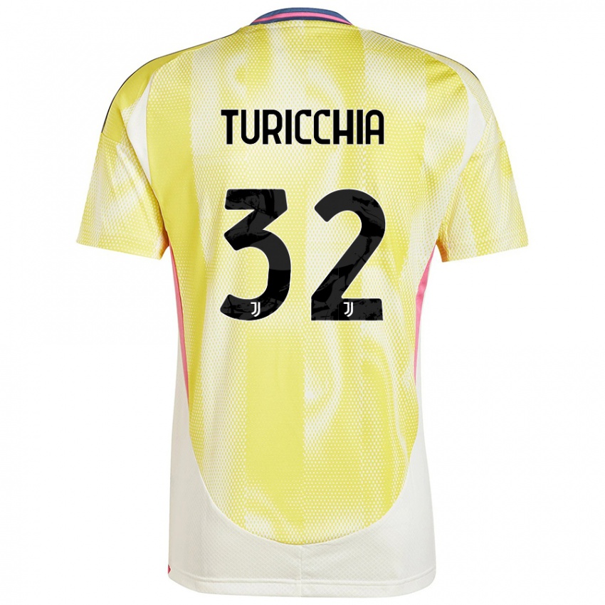 Damen Riccardo Turicchia #32 Solargelb Auswärtstrikot Trikot 2024/25 T-Shirt