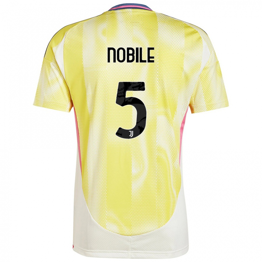 Damen Riccardo Nobile #5 Solargelb Auswärtstrikot Trikot 2024/25 T-Shirt