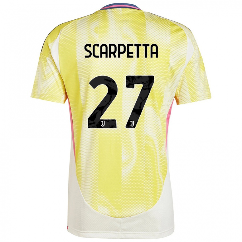 Damen Jacopo Scarpetta #27 Solargelb Auswärtstrikot Trikot 2024/25 T-Shirt