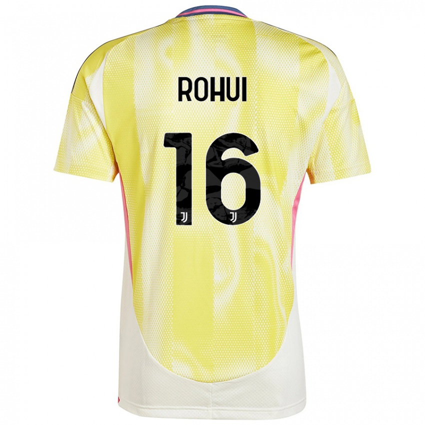 Damen Jonas Rohui #16 Solargelb Auswärtstrikot Trikot 2024/25 T-Shirt