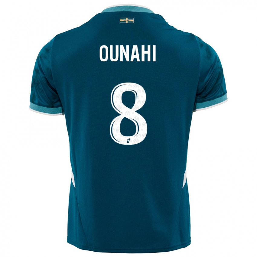 Damen Azzedine Ounahi #8 Türkisblau Auswärtstrikot Trikot 2024/25 T-Shirt