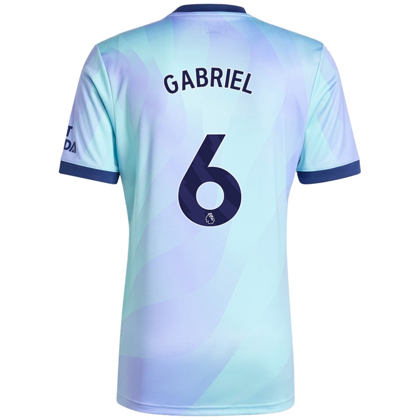 Damen Gabriel Magalhaes #6 Aquamarin Ausweichtrikot Trikot 2024/25 T-Shirt